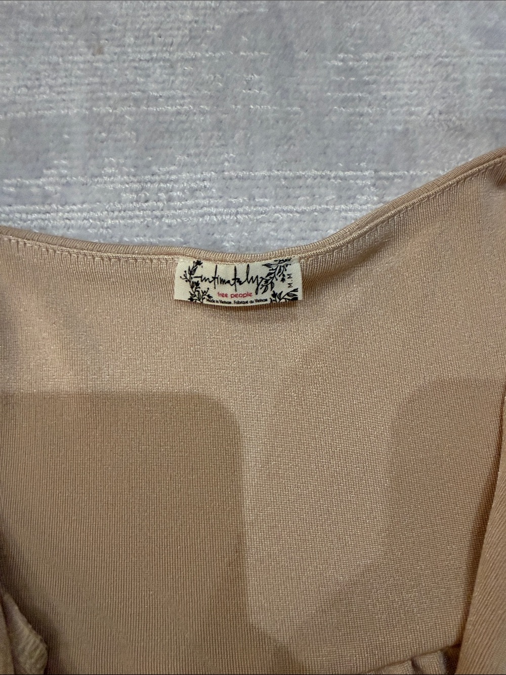 Free People Soft Taupe Scoop-Neck Top - Picture 2 of 3